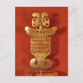 Tolima-ornament in de vorm van een menselijk hoofd briefkaart (Voorkant)