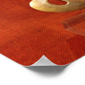 Tolima-ornament in de vorm van een menselijk hoofd poster (Hoek)