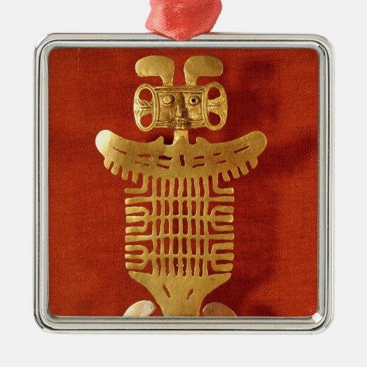 Tolima-sierbloem in de vorm van een menselijk-in-d metalen ornament (Voorkant)