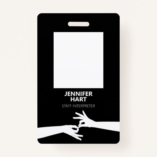 tolk badge (Voorkant)