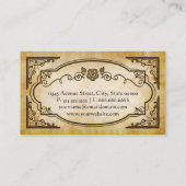 Tolk - Elegant Antiek Visitekaartje (Achterkant)