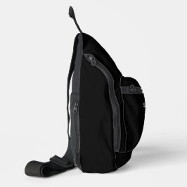 Tolk gebarentaal heuptas zwart sling bag