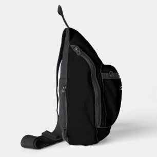 Tolk gebarentaal heuptas zwart sling bag