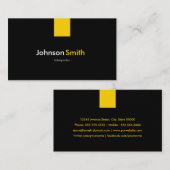 Tolk - Modern Amber Yellow Visitekaartje (Voorkant / Achterkant)