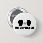 tolk ronde button 5,7 cm (Voorkant /achterkant)