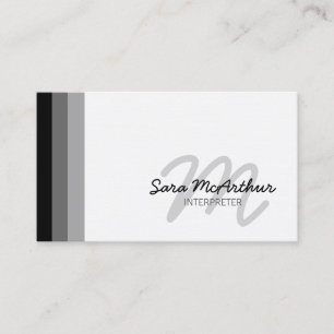 Tolk Special SkillsServices CursiveMonogram Visitekaartje