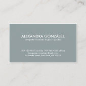 tolk/vertaler Engels - Spaans eminine Visitekaartje (Achterkant)