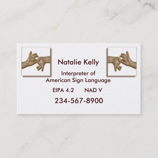 Tolk Visitekaartje-3 Visitekaartje (Voorkant)