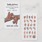 Tolk Visitekaartje-4 Visitekaartje (Voorkant / Achterkant)