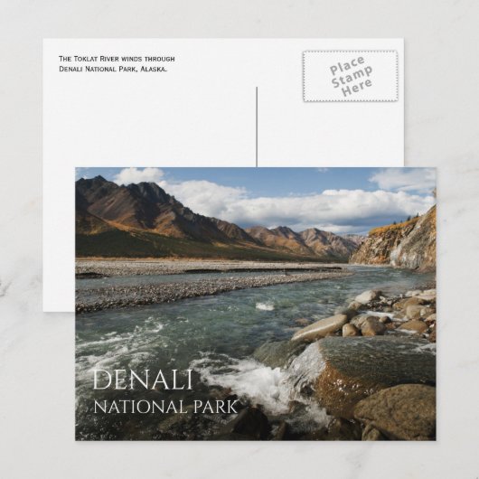 Tolkat River, Denali National Park, Alaska Briefkaart (Voorkant / Achterkant)