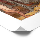 Toll die Little Boy een Twig aanbiedt Poster (Hoek)