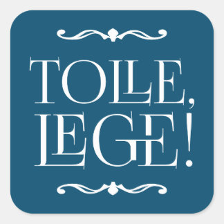 Tolle, Lege. Opname en lees het Citaat van de Manu Vierkante Sticker