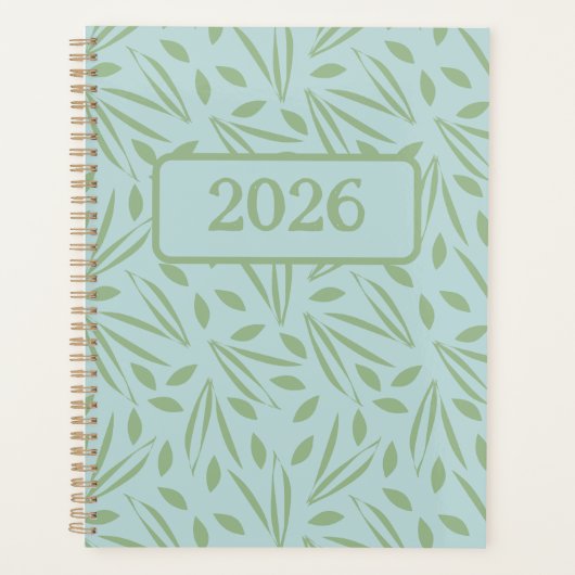 Tollen In Het Loof: Groen op Lichtgroen Planner (Voorkant)