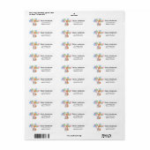 Toller hond verjaardag retour adres label (Full Sheet)