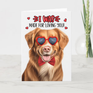 Toller Retriever Dog gemaakt voor Loving You Valen Feestdagen Kaart
