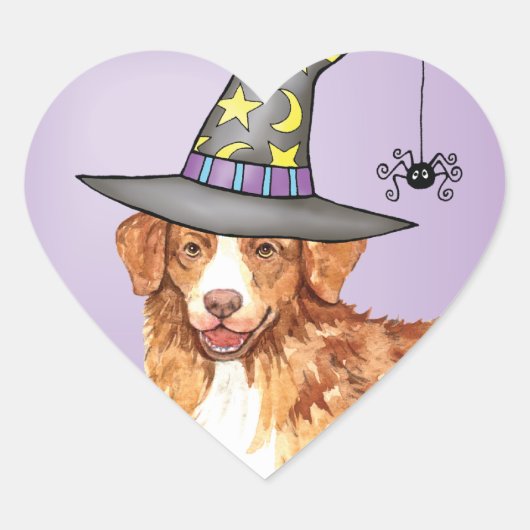 Toller Witch Hart Sticker (Voorkant)