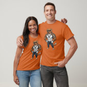 Tollere hond, gespierd, getatoeëerd, bodybuilder t-shirt (Unisex)