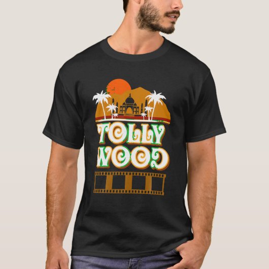 Tollywood Movie Retro Telugu Indian Cinema Lovers T-shirt (Voorkant)
