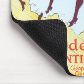 Tolouse-Lautrec Dansen Meisjes Geel Poster Kunst Muismat (Hoek)