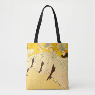 Tolouse-Lautrec Dansen Meisjes Geel Poster Kunst Tote Bag