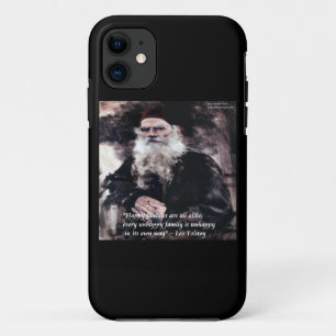 Tolstoy & 1e Regel van Anna Karenina iPhone 5 Hoes