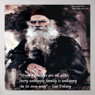 Tolstoy & Anna Karenina Openingsregel Poster