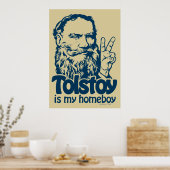 Tolstoy is mijn Homeboy Poster (Keuken)