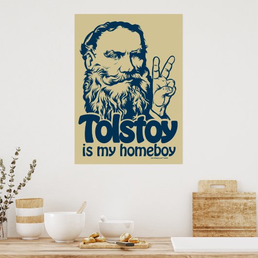 Tolstoy is mijn Homeboy Poster (Keuken)