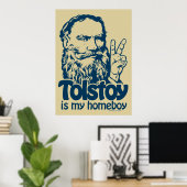 Tolstoy is mijn Homeboy Poster (Thuiskantoor)