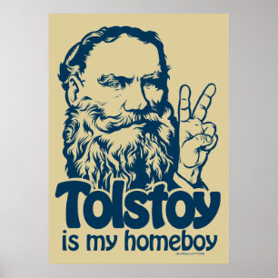 Tolstoy is mijn Homeboy Poster