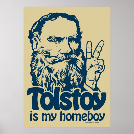 Tolstoy is mijn Homeboy Poster (Voorkant)