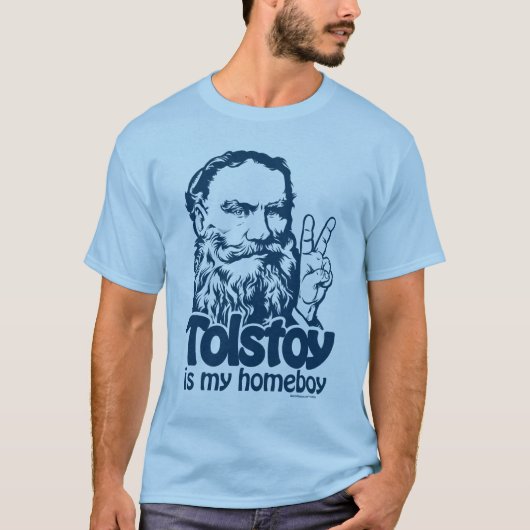 Tolstoy is mijn Homeboy T-Shirt (Voorkant)