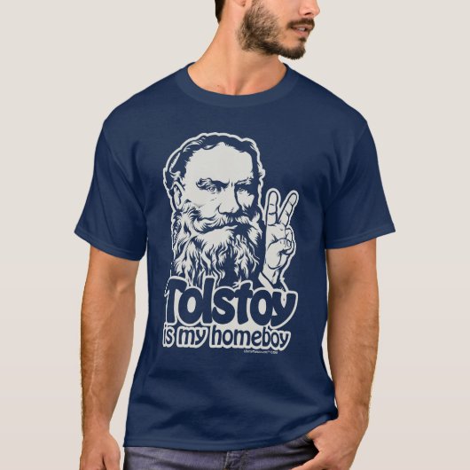 Tolstoy is mijn Homeboy T-Shirt (Voorkant)