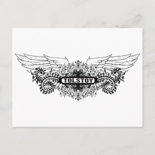 Tolstoy ~ Leo Novelist/Schrijver Briefkaart (Voorkant)
