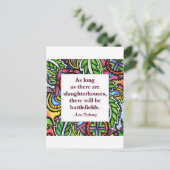 Tolstoy Quote Briefkaart (Staand voorkant)