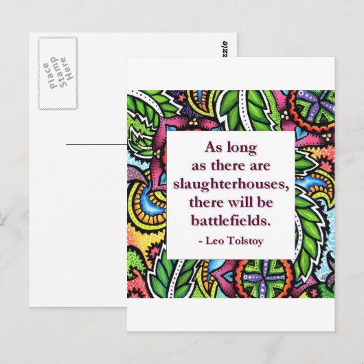 Tolstoy Quote Briefkaart (Voorkant / Achterkant)