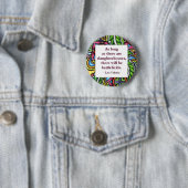 Tolstoy Quote Ronde Button 5,7 Cm (In situ)
