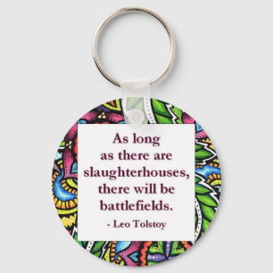 Tolstoy Quote Sleutelhanger