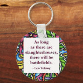Tolstoy Quote Sleutelhanger (Voorkant)