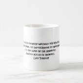 Tolstoy vegetarian quote koffiemok (Center)