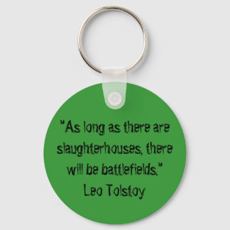 Tolstoy Vegetarian Quote Sleutelhanger
