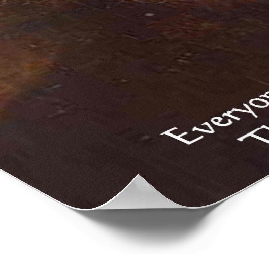 Tolstoy "Verander jezelf" Wijsheid Quote Poster (Hoek)