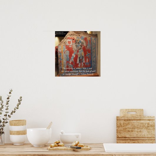 Toltec Empire Brilliant geschilderd W/Proverb-Post Poster (Keuken)