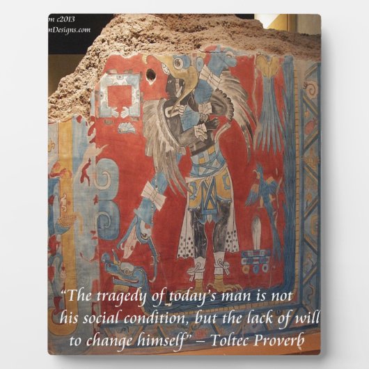 Toltec Empire Graphic & Famous Proverb Fotoplaat (Voorkant)