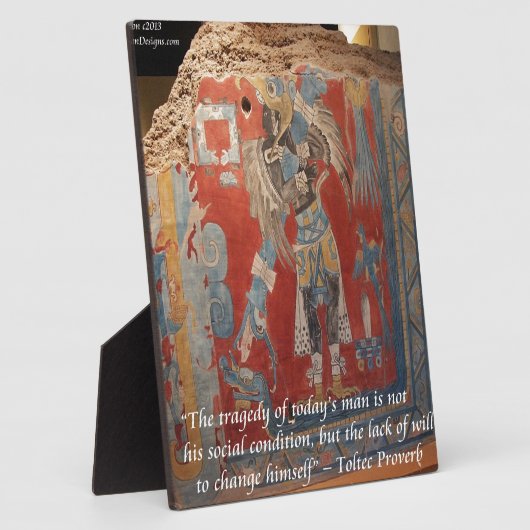 Toltec Empire Graphic & Famous Proverb Fotoplaat (Zijkant)