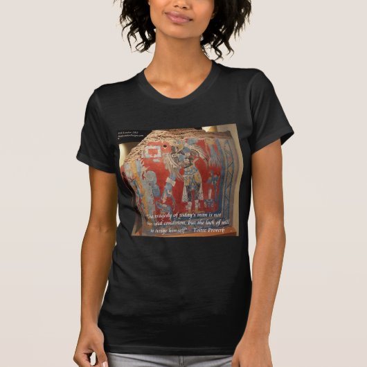 Toltec Empire Graphic & Famous Proverb T-shirt (Voorkant)