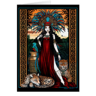 Toltec Jaguar Quetzal Priestess Zyanya Mesoamerica