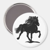 Töltendes Islandpferd Magneet (Voorkant / Achterkant)