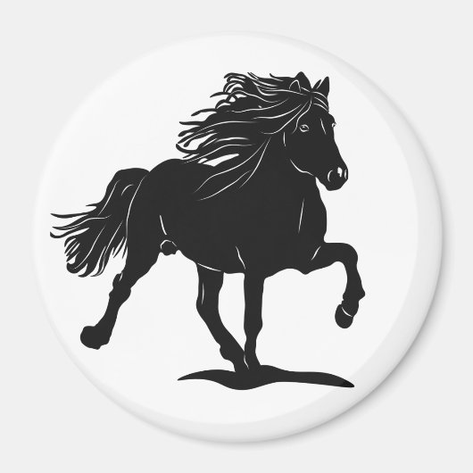 Töltendes Islandpferd Magneet (Voorkant)