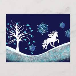 Tölter im Schnee Briefkaart